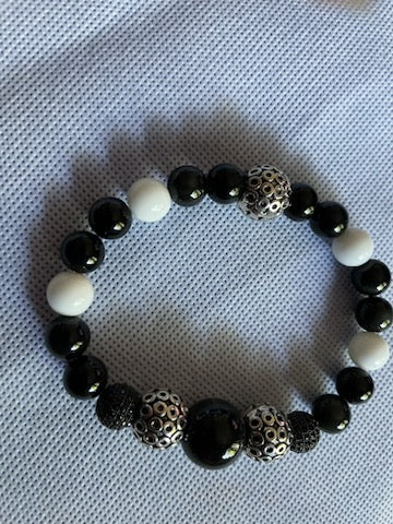 Black and white bracelet