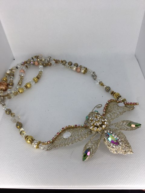 Vintage butterfly necklace