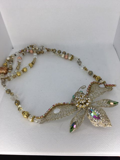 Vintage butterfly necklace