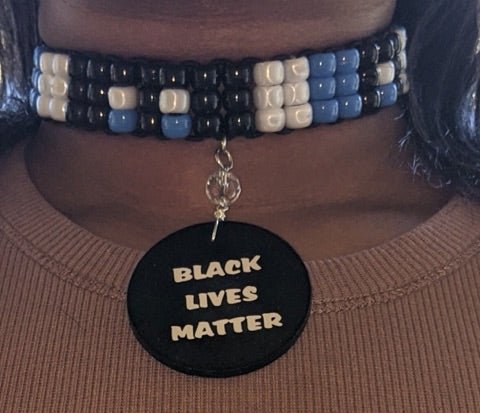 Black lives matter necklace and bracelet set - RK Queen B elegant Jewelry